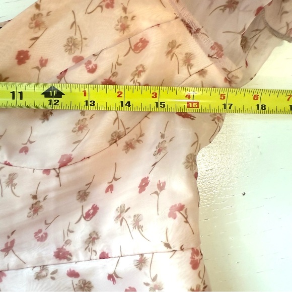 Cider Romantic Gestures Puff Sleeve Mini Dress MEDIUM Fairy Whimsical Babydoll - Picture 10 of 14